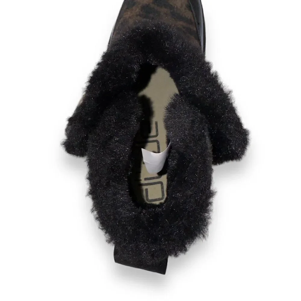 Hey Dude Mel Leo‎ Black (Leopard) Boots Youth 4 Women's 5